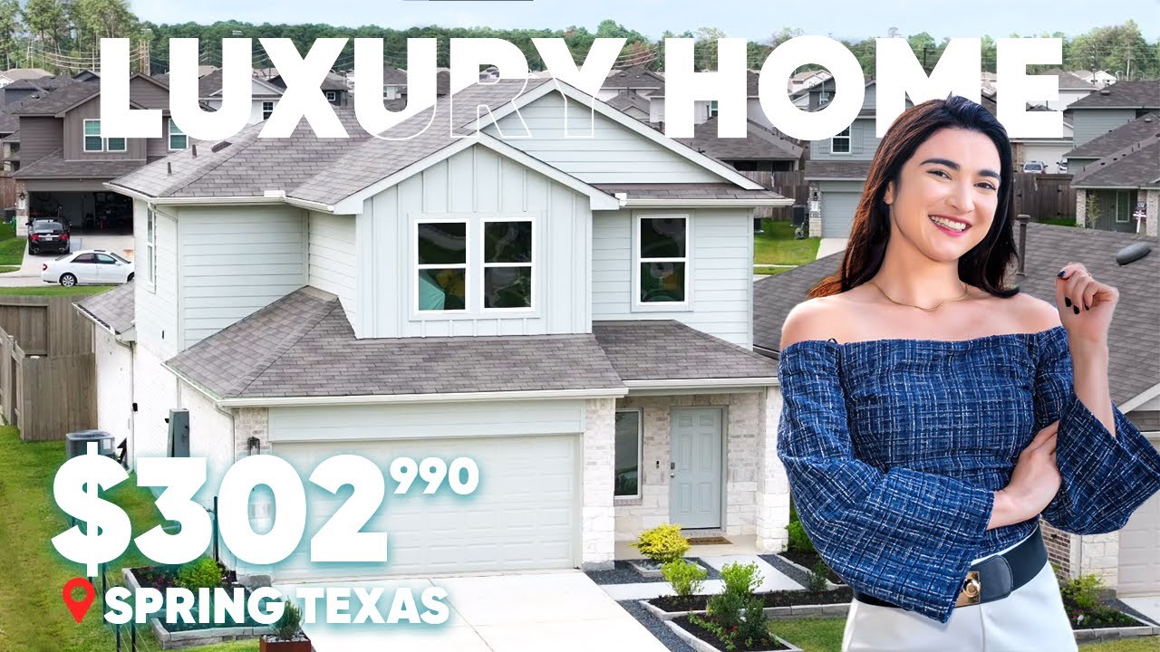 AFFORDABLE LUXURY HOUSE TOUR IN SPRING TEXAS! | Texas Real Estate