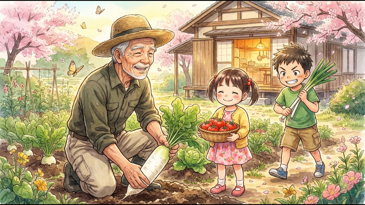 Harvesting the Garden with My Grandparents & Cooking Nikujaga Together | Cozy Ghibli Hearth