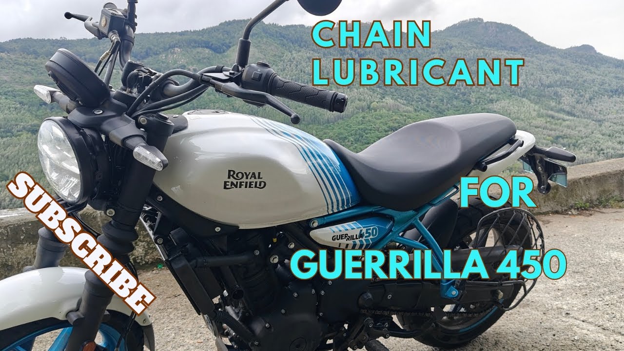CHAIN CLEANING & LUBRICANT for #royalenfield #guerrilla450
