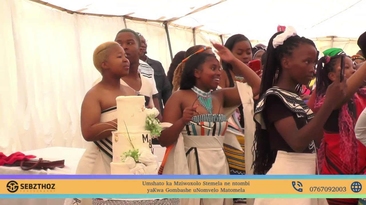 WEDDING SERVICE MZIWOXOLO STEMELA NE NTOMBI YAKWA GOMBASHE UNOMVELO MATOMELA