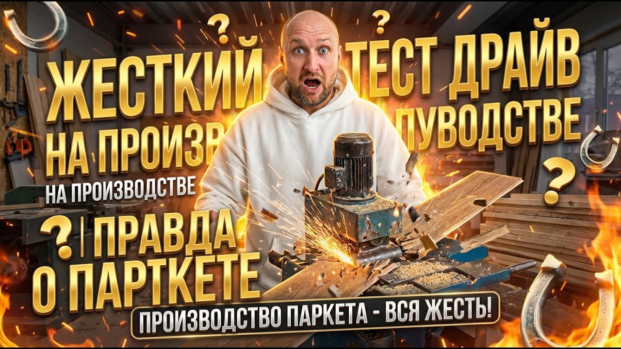 ЖЁСТКИЙ ТЕСТ-ДРАЙВ НА ПРОИЗВОДСТВЕ | ПРАВДА О КАЧЕСТВЕ ПАРКЕТА | ВЕРНИСАЖ ПАРКЕТ