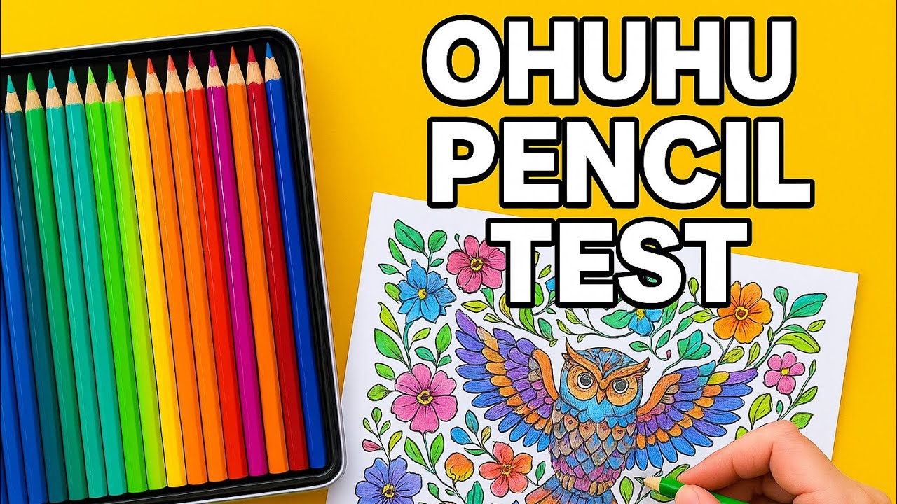 Ohuhu Colored Pencil Demo | First Look at My New Coloring Book 
