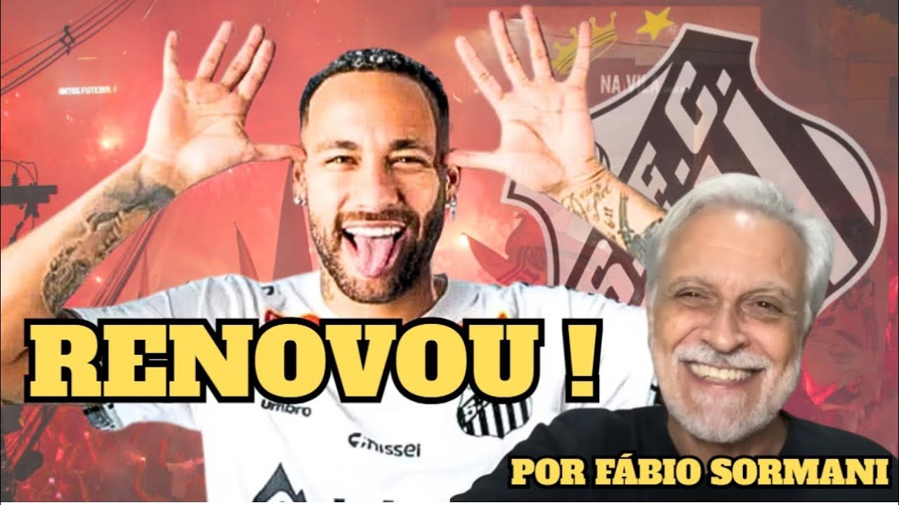 SANTOS RENOVA COM NEYMAR AT&Eacute; O FINAL DE 2026