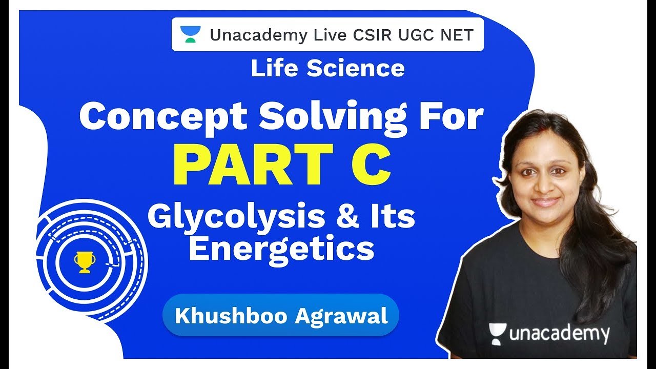 Glycolysis & Its Energetics | Part C | Life Science | CSIR 2020 | Khushboo | Unacademy Live