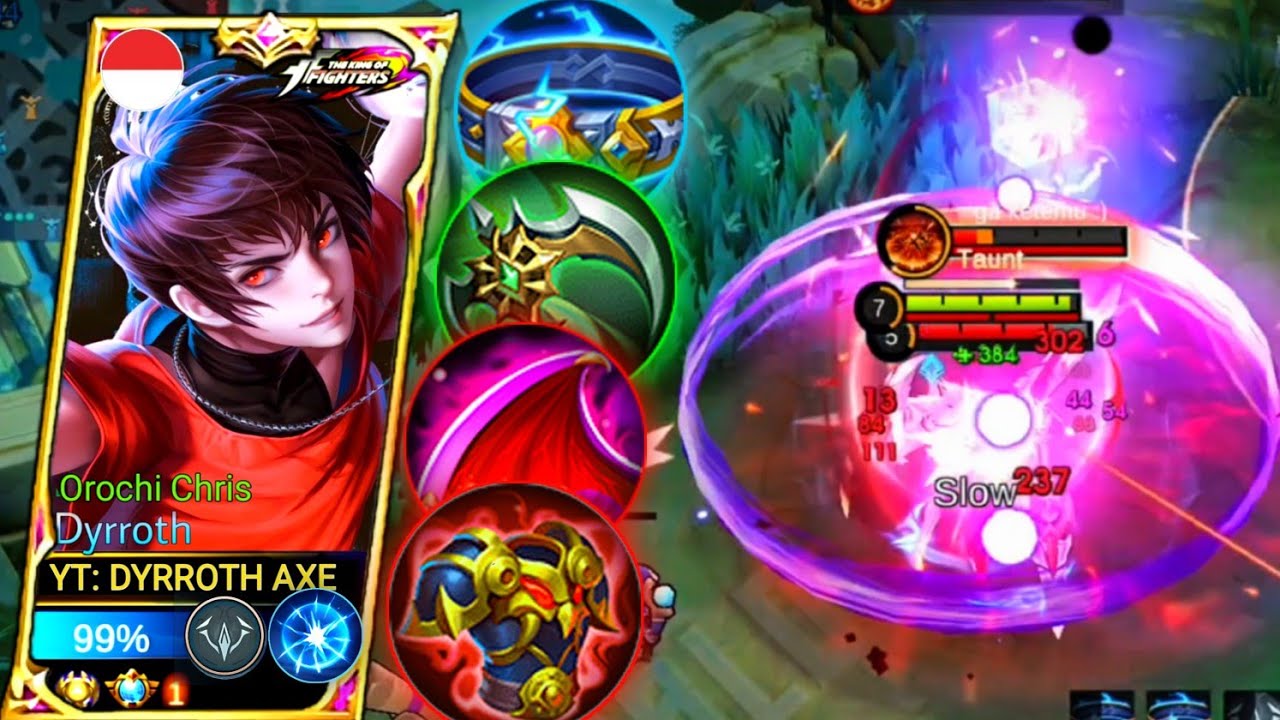 Dyrroth Attack Speed + Semi Tank | Gameplay Top Global Dyrroth | Mlbb