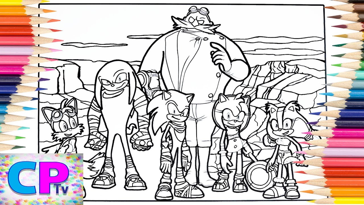 Sonic Boom Coloring Pages/Amy Rose/Tails/Knuckles/Sticks/Doctor Eggman/NCS & Elektronomia Music