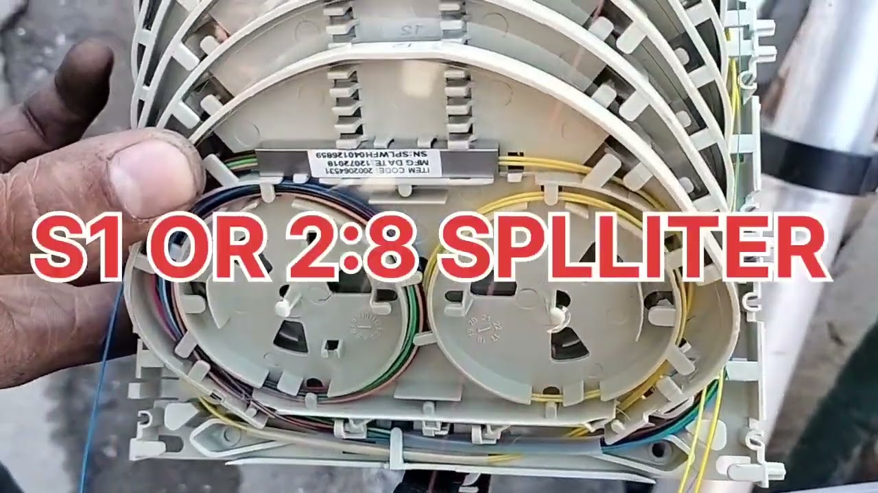 2:8 SPLLITER, S1 SPLLITER, fibre optical cable #fttx #jiofibre #airtelxstreamfiber @TelecomStudy
