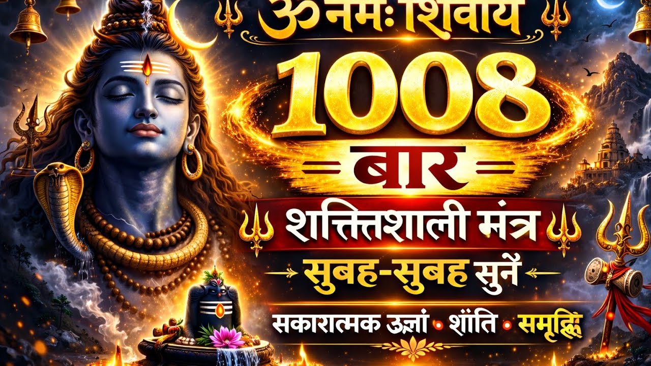 महामृत्युंजय मंत्र 108/1008 बार 🔱 | 23 मिनट निरंतर जप | स्वास्थ्य, रक्षा और शांति