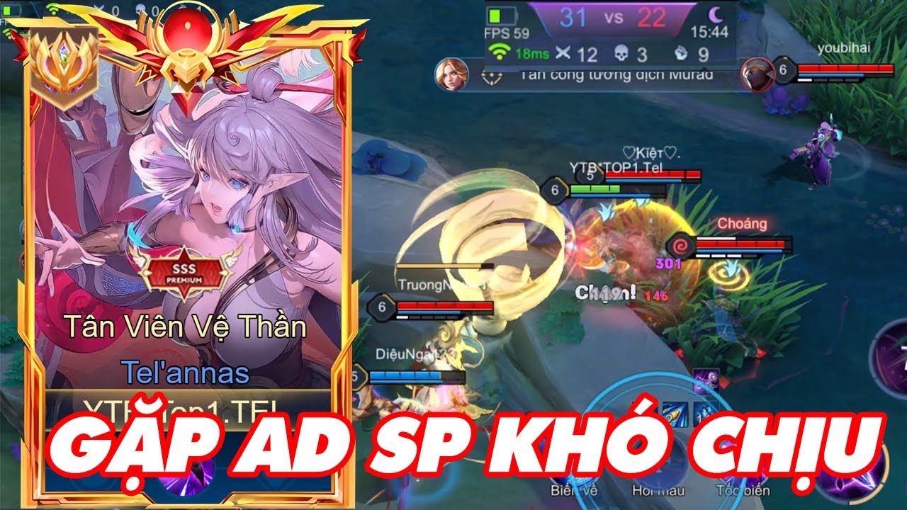 Top 1 Tel'annas - Đối Đầu Cặp AD SP Kh&oacute; Chịu Bật Nhất, Đầu Game Bị Thiệt V&agrave; C&aacute;i Kết
