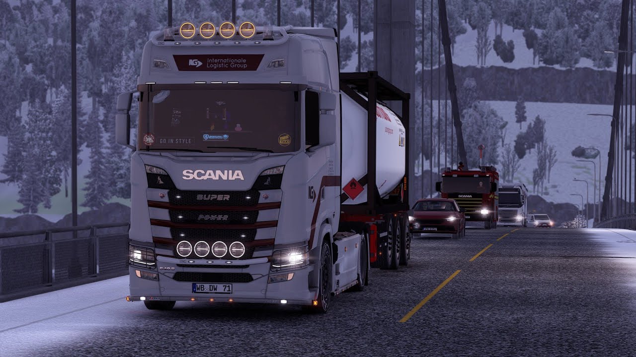 Euro Truck Simulator 2 | Northern Norway  Svolvær (N) to Honningsvåg (N) | Scania 540S