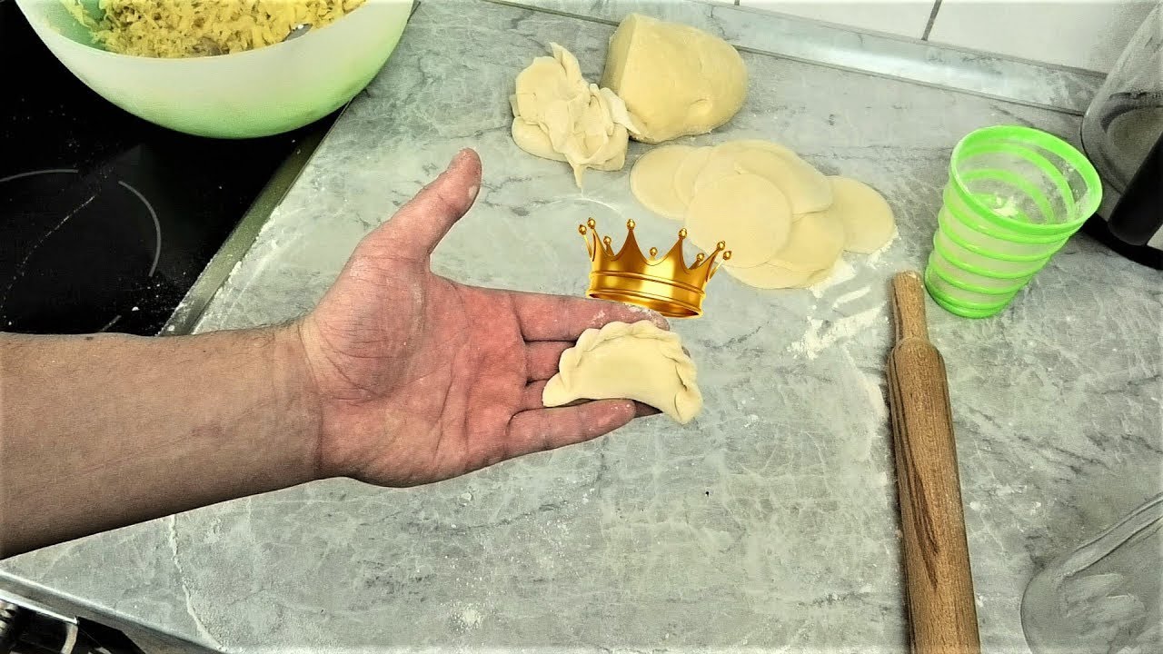 Сибирские Вареники с сырой картошкой)