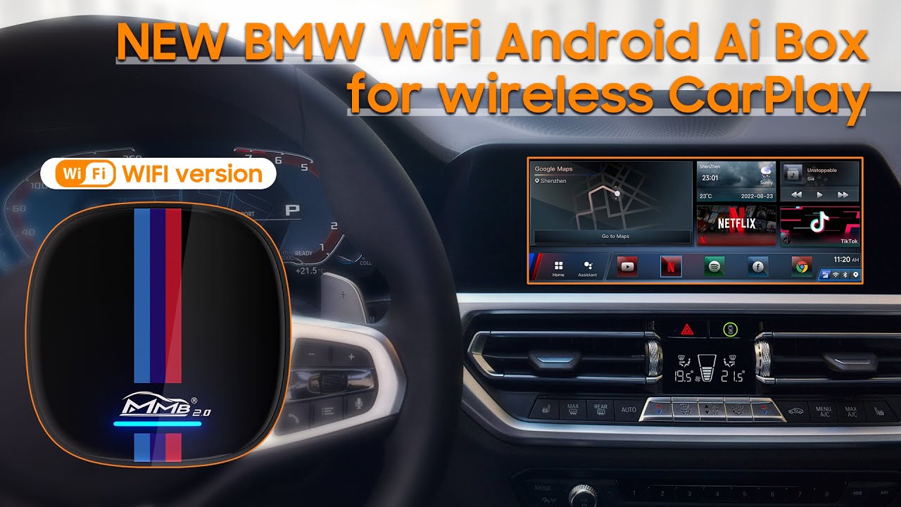 NEW BMW WiFi Android Ai Box for Wireless Apple CarPlay