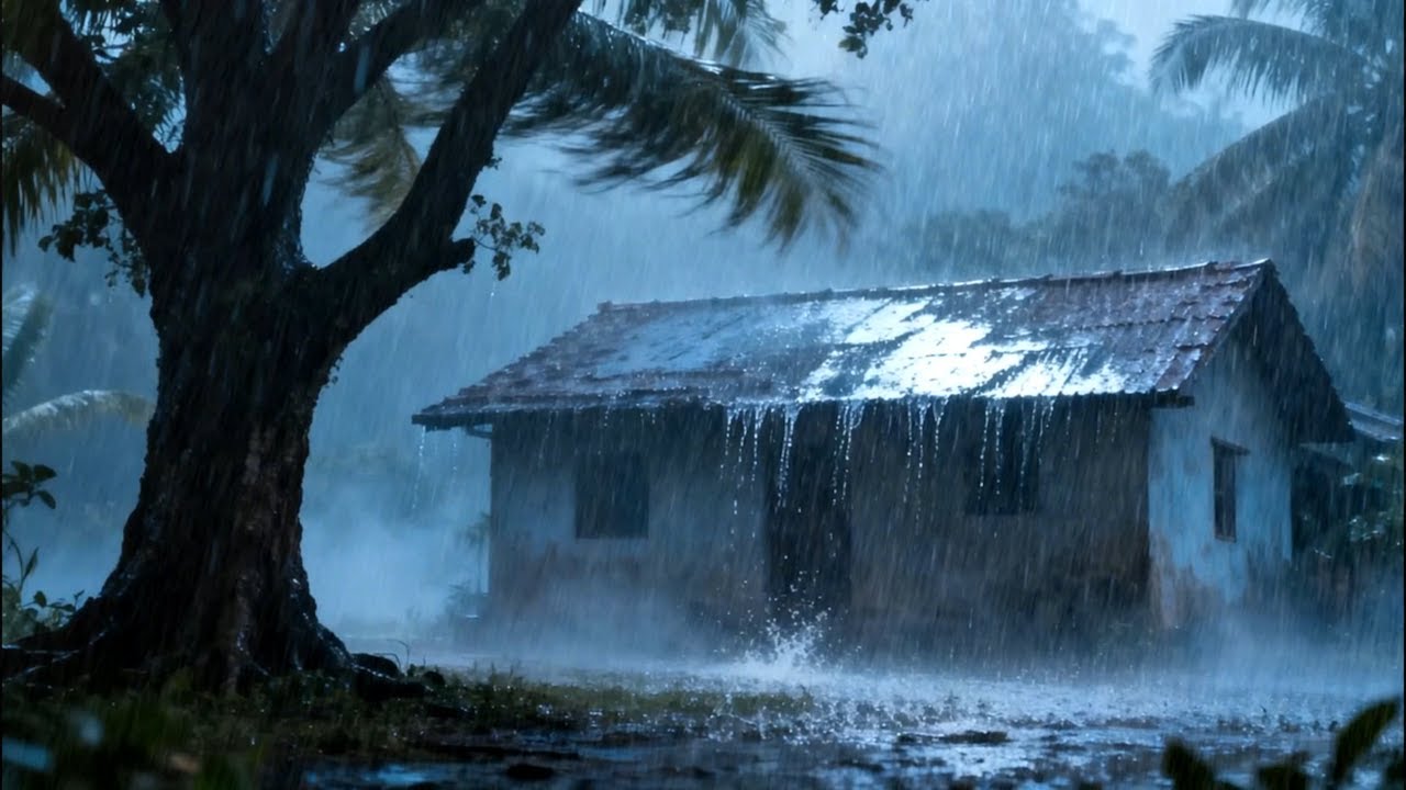 Instant Relaxation and Sleep with Rain and Thunder Night Sounds