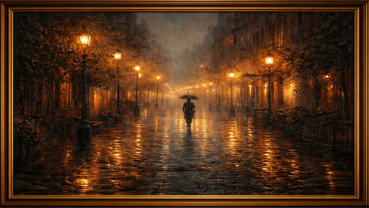 💎 Rainy Night Elegance – Premium Ambient Piano | 1 Hour Luxury Calm