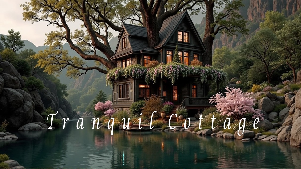 Tranquil Lakeside Cottage – Deep Healing Meditation Music – Peaceful Nature Ambience for Relaxation