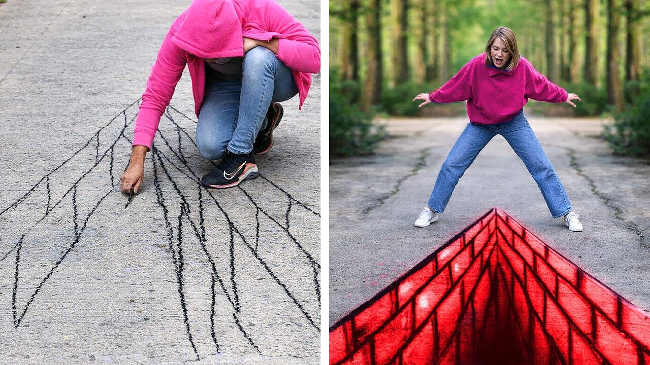 Amazing 3D Street Art That Tricks Your Eyes 😲🎨
