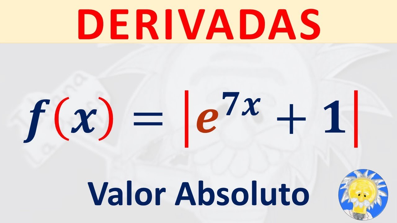 📕 DERIVADA FUNCIÓN VALOR ABSOLUTO | e ^7x +1| Juliana la Profe