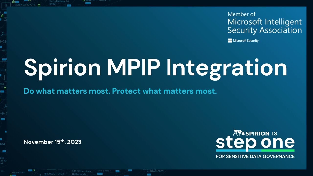 Spirion SDM & Microsoft Purview Integration
