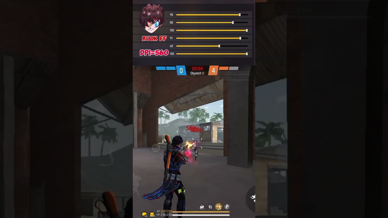 SERASA CHEATER ❗🥶 INILAH SENSITIVITAS ASLI RUOK FF || AUTO JADI 👽#freefire#sensitivitas