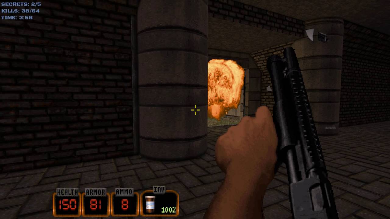 Duke Nukem 3D 20th Anniversary - E5L8 Prima Arena - All Secrets
