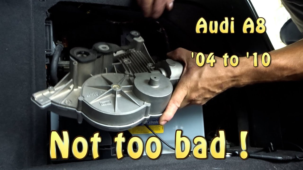 Audi A8 D3 trunk or boot opening motor replacement. 2004 2010