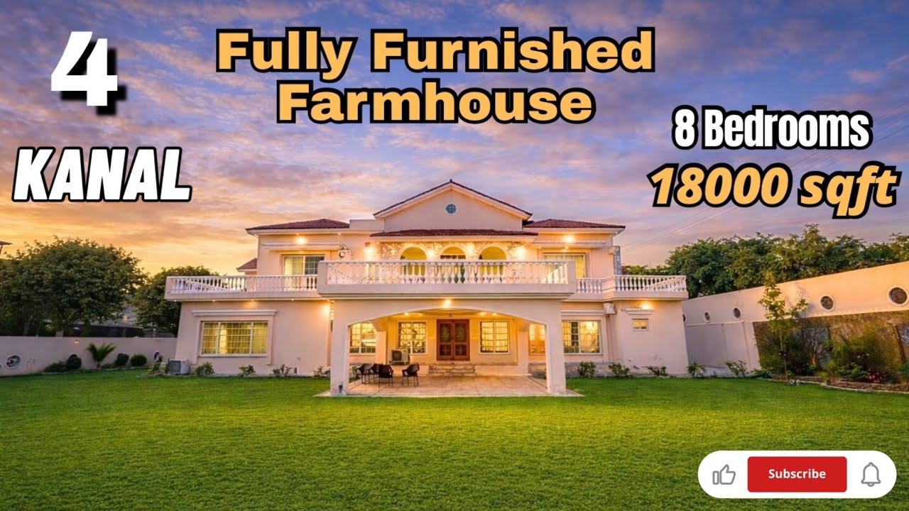 Unbelievable 4 Kanal Luxury Furnished Farmhouse For Sale In Bahria Town Rawalpindi | Full Tour