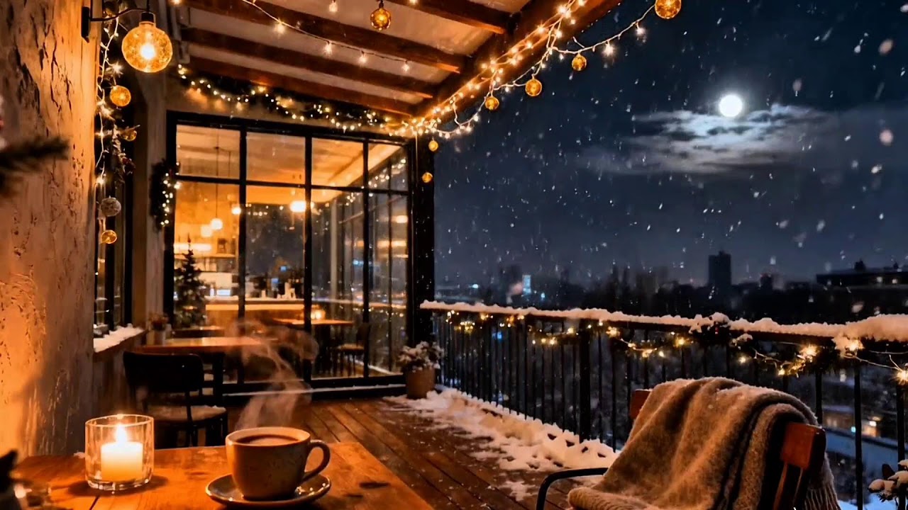 Winter City Nights JAZZ | Relaxing Piano Instrumental for Sleep, Focus Study and After Work