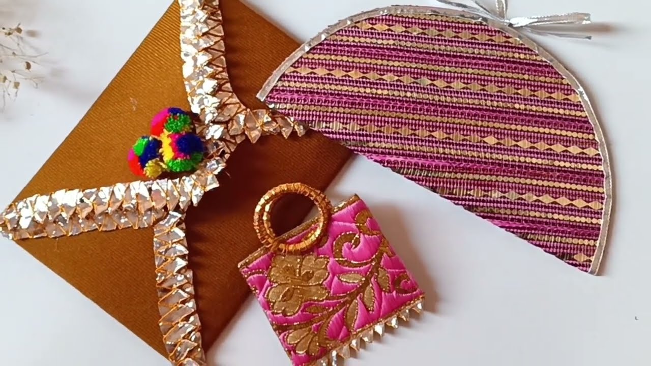 3 DIY Handmade Envelope Ideas | Envelope Making Decoration | Wedding Envelope | Shagun Envelope |