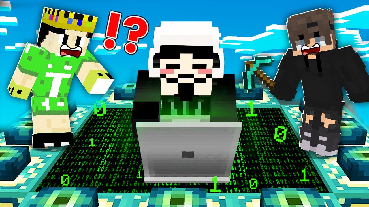 ماين كرافت ولكن الهكر دخل العالم و ساعدني اختم اللعبة ؟!
