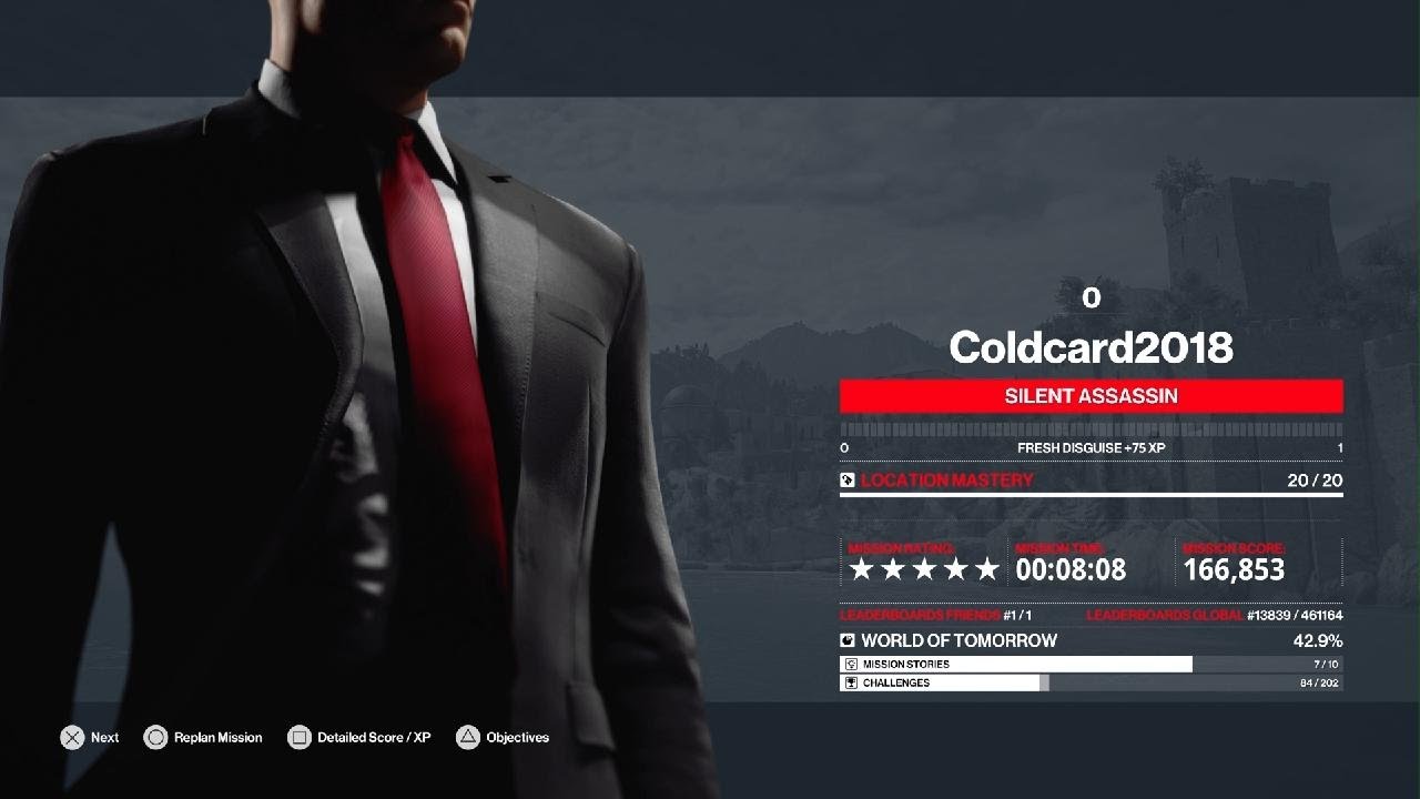 HITMAN WOA Sapienza Silent Assassin Suit Only & Sniper Assassin