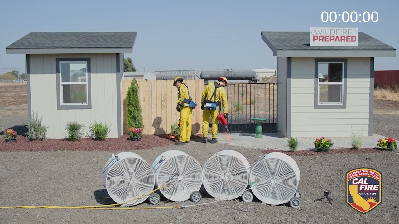 CAL FIRE: Home Hardening Demonstration Burn w/ IBHS