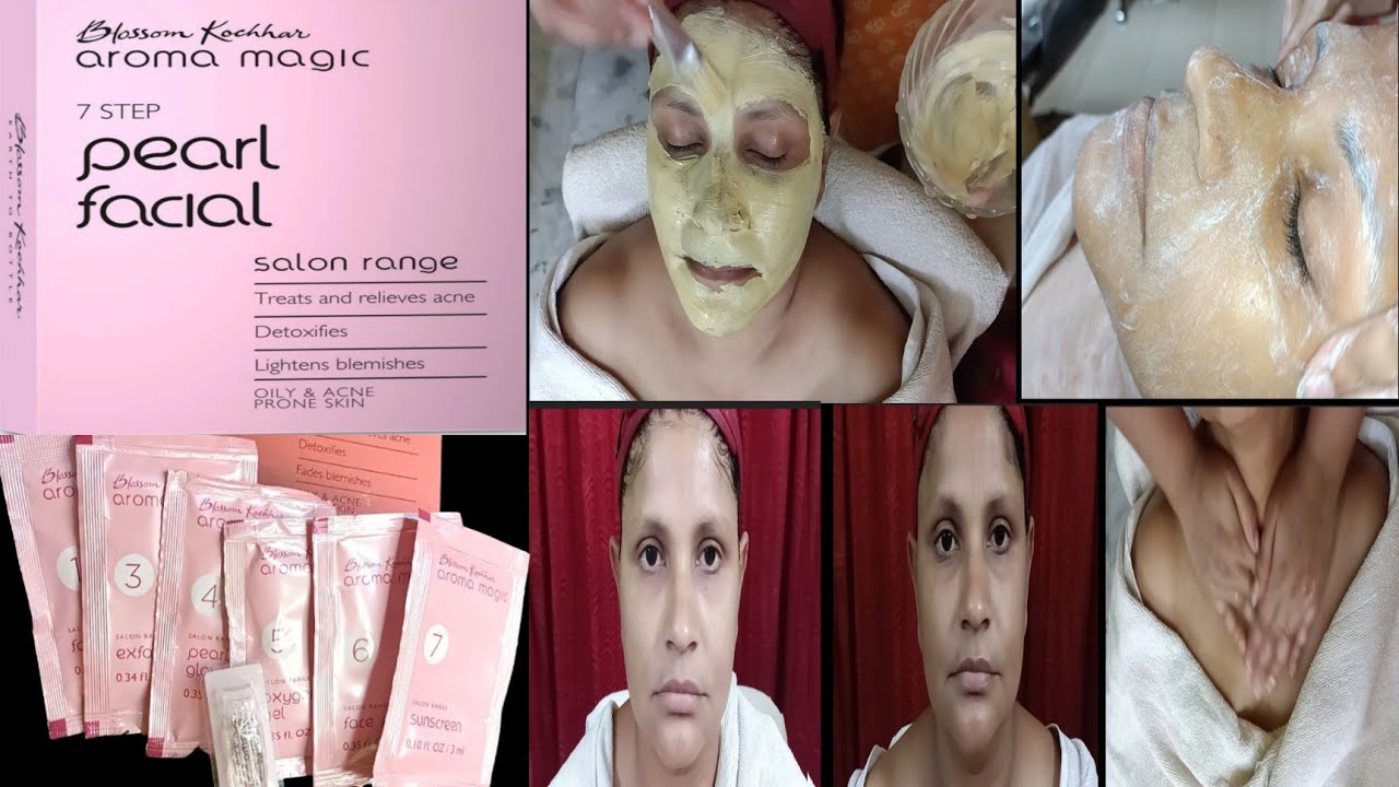 Aroma Magic pearl facial kit Tutorial & Honest Review/ Facial Regarding Q and A / Salon style facial