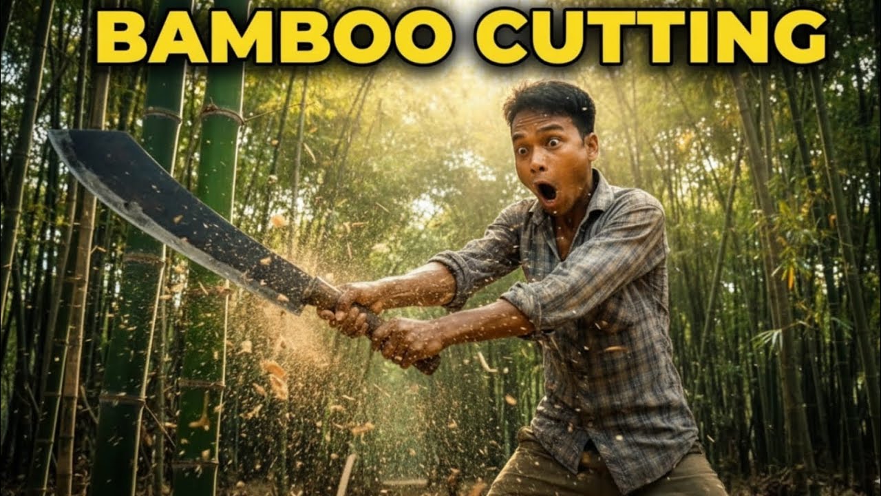 Bamboo Cutting For My Home 🏡 // Tripura Northeast