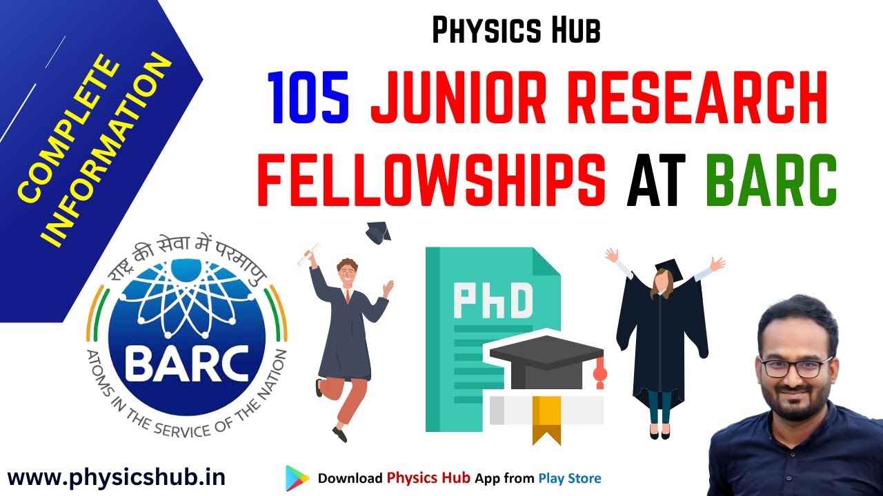 Record Number of Junior Research Fellowships (JRFs) at BARC | Complete Information @physicshub ​