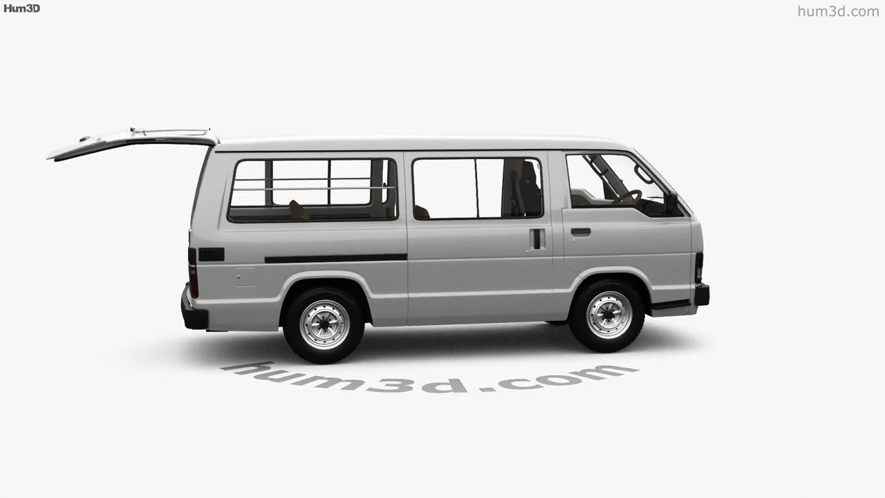 Toyota Hiace Passenger Van with HQ interior 1985 3D model by 3DModels.org