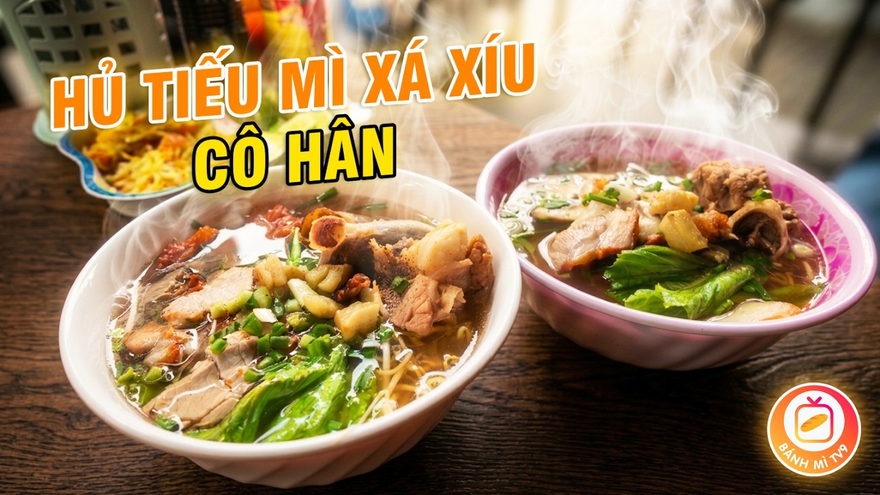 LỌT GIỮA PHỐ TÂY BÙI VIỆN- QUÁN CÔ HÂN 7 NGÀY 7 MÓN – HỦ TÍU XƯƠNG +XÁ XÍU NGON TUYỆT