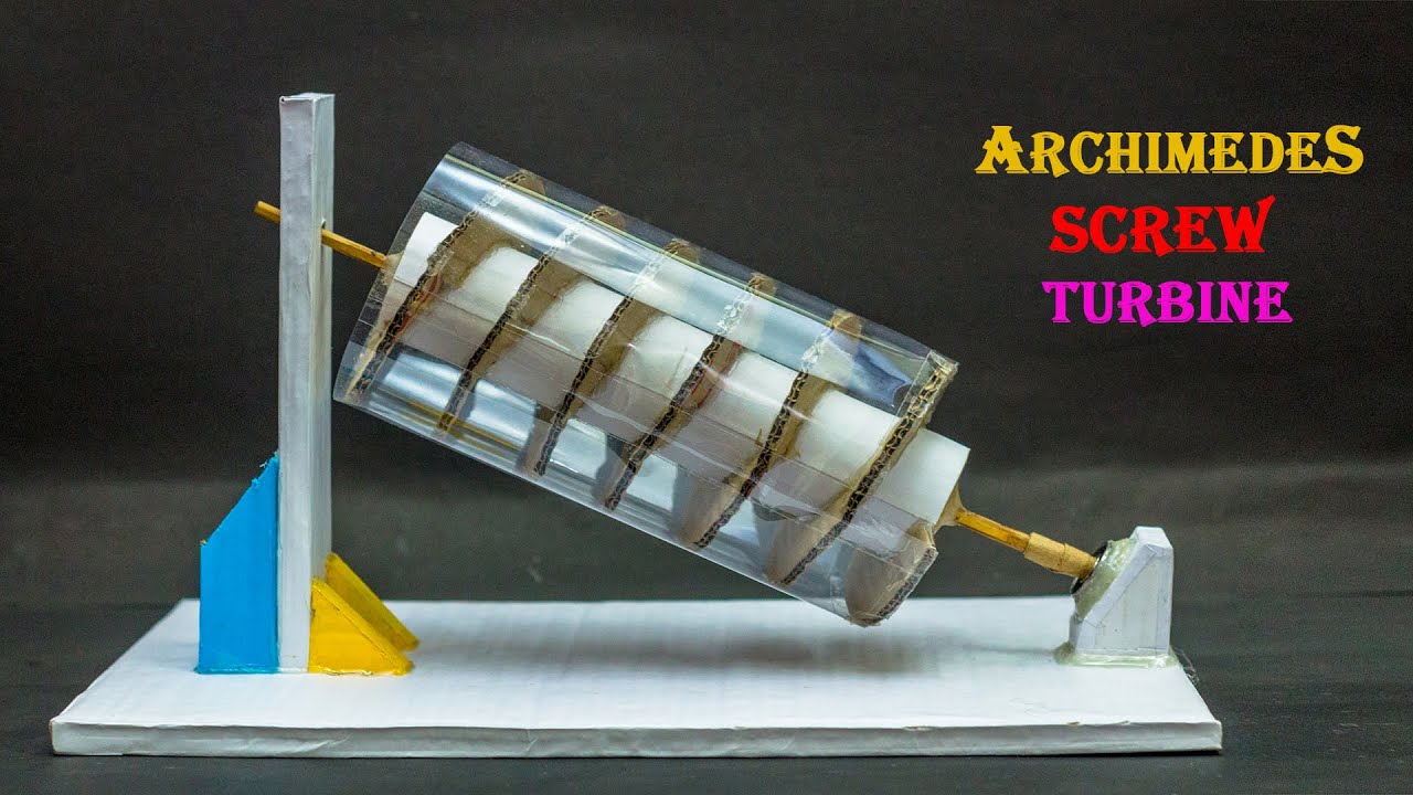 Science Project Ideas | Archimedes Screw Turbine