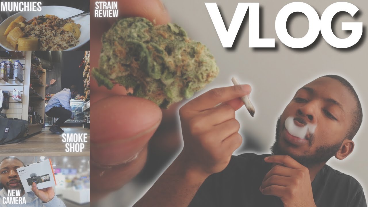 Stoner Vlog: Blue Cookies Strain Review  + New Camera + Smoke Session + Munchies