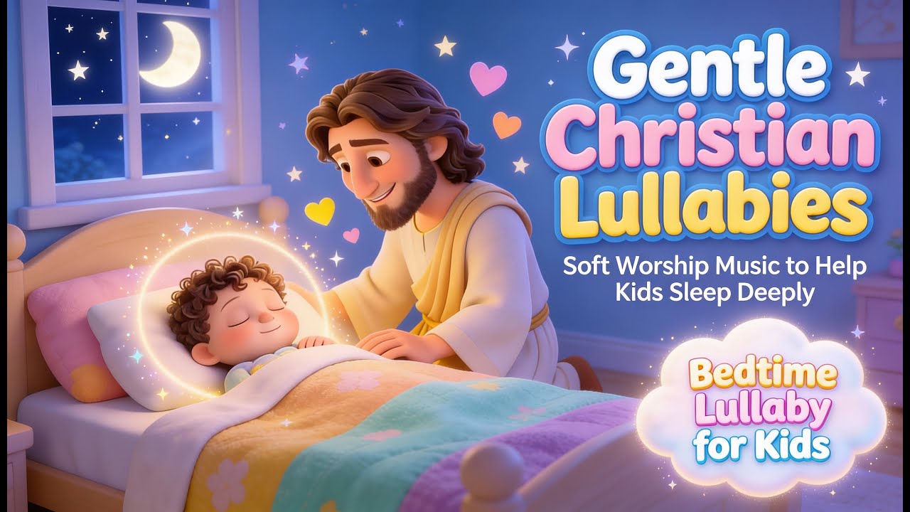 Gentle Christian Lullabies to Help Children Sleep Deeply with Soft Worship Music #lullaby