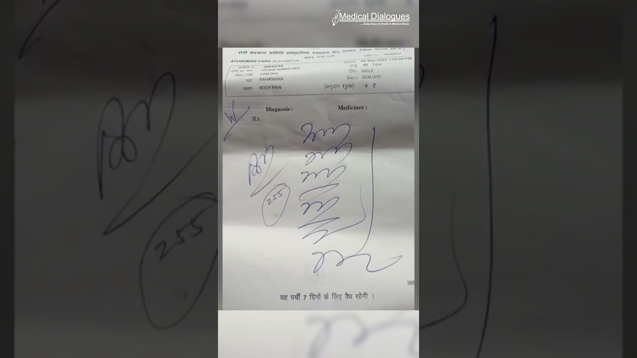 Can you comprehend this viral doctor's prescription? #doctors #viraldoctor #prescriptions
