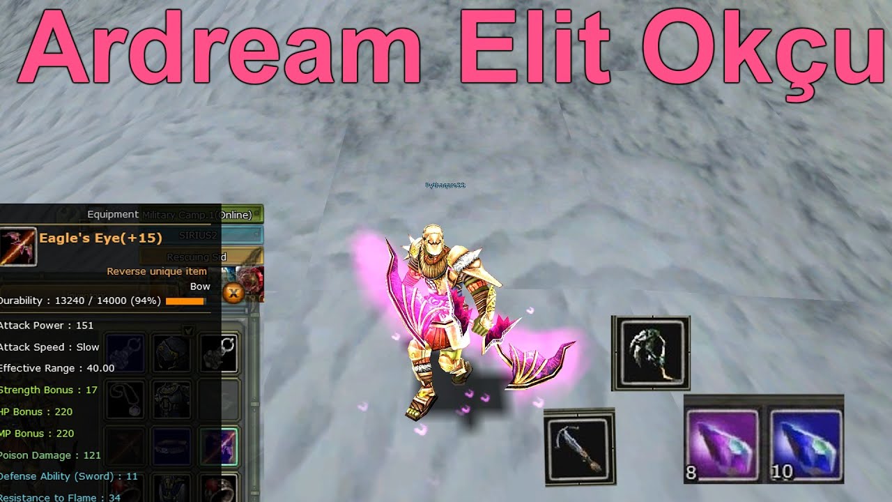 Ardream'da Eagle's Eye +15'li Elit Okçu 🏹 ile Pk Denedik! | Fragment Kırdırdık! | (KNİGHT ONLİNE)