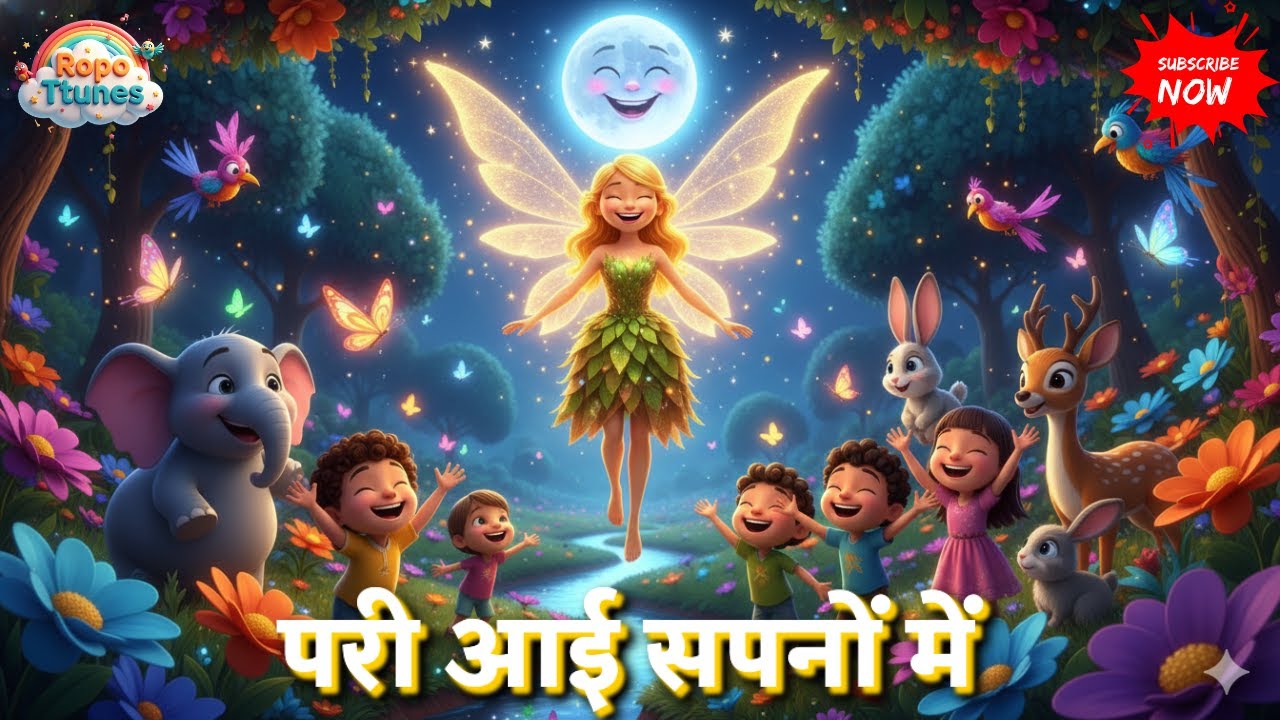 Pari Ki Jadui Kahani 🧚‍♀️ | Magical Fairy Rhyme for Kids | Hindi 3D Cartoon Song