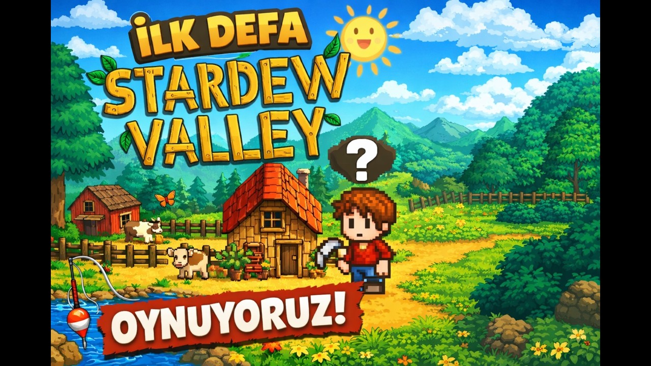 İLK DEFA STARDEW VALLEY OYNUYORUZ