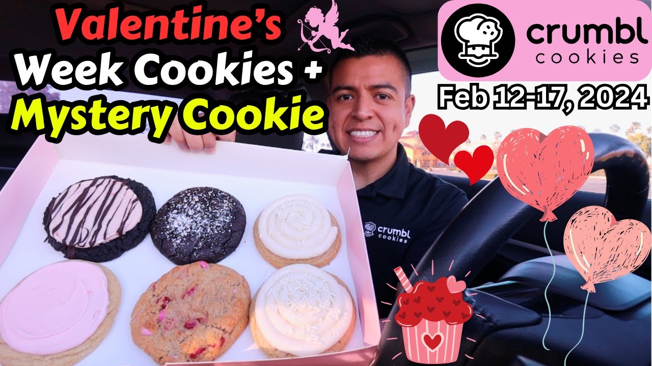 NEW Crumbl Cookies Review: Valentines M&M, Chocolate Covered Strawberry, Nilla Cupcake, Pink , Lava