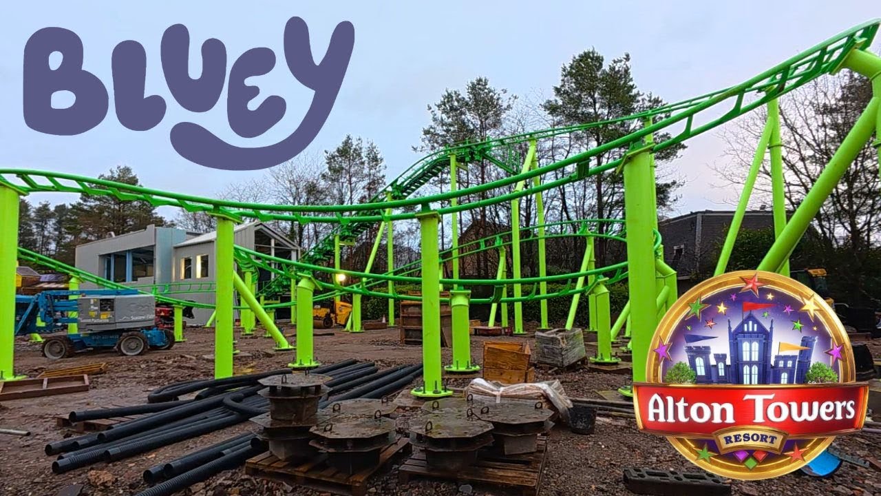 The NEW Alton Towers Bluey Roller Coaster Is BIGGER Than Expected!