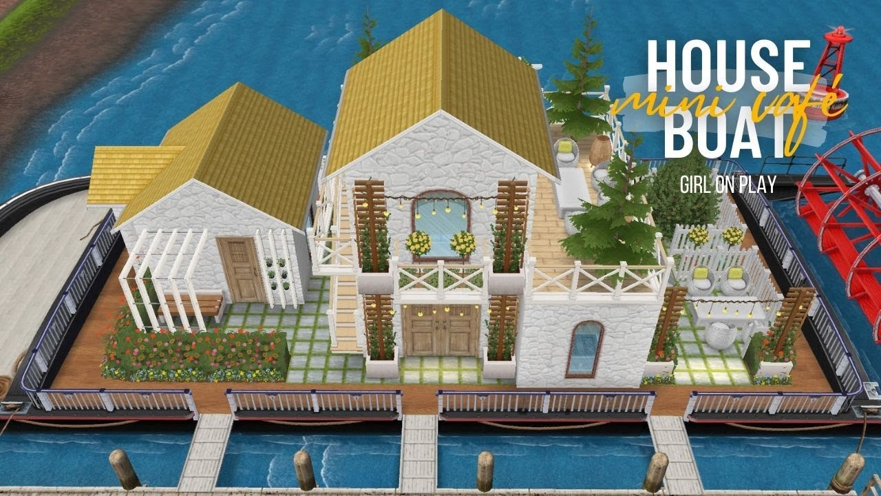 The Sims FreePlay | A Houseboat: MINI CAFE AND HOUSE | FLOOR PLAN
