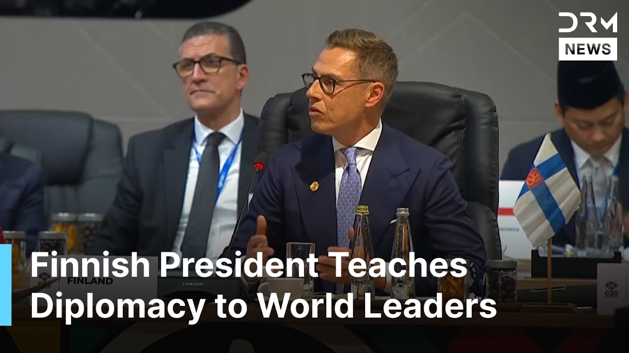 Finland&rsquo;s President Stubb Tells World Leaders How to Resolve Gaza, Ukraine, Sudan at G20 | AC1G