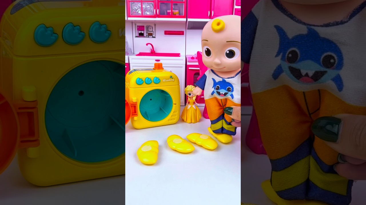 ASMR Toy Unboxing Cocomelon & Pinkfong Washing Machine Set 🚑 | Satisfying Toy Play with Subi Toys