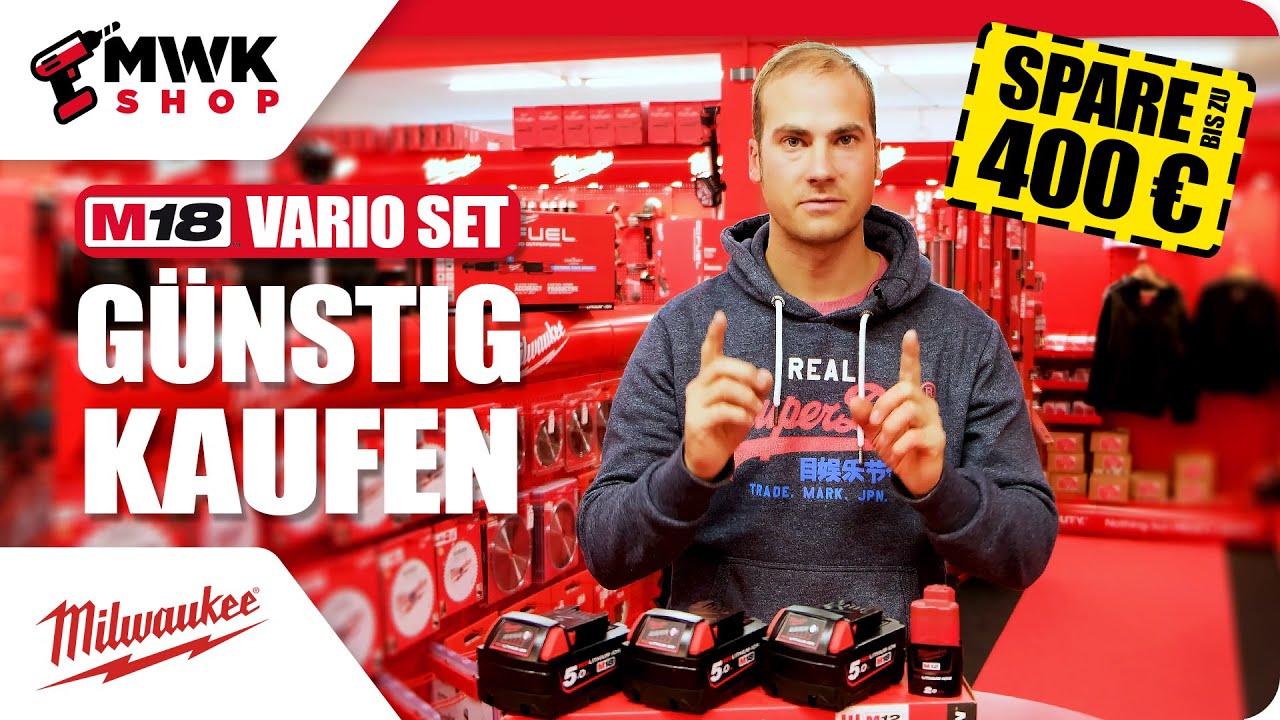 MWK Shop - Milwaukee M18 🧰 Vario Set jetzt selber zusammenstellen 🛠 & GÜNSTIG kaufen