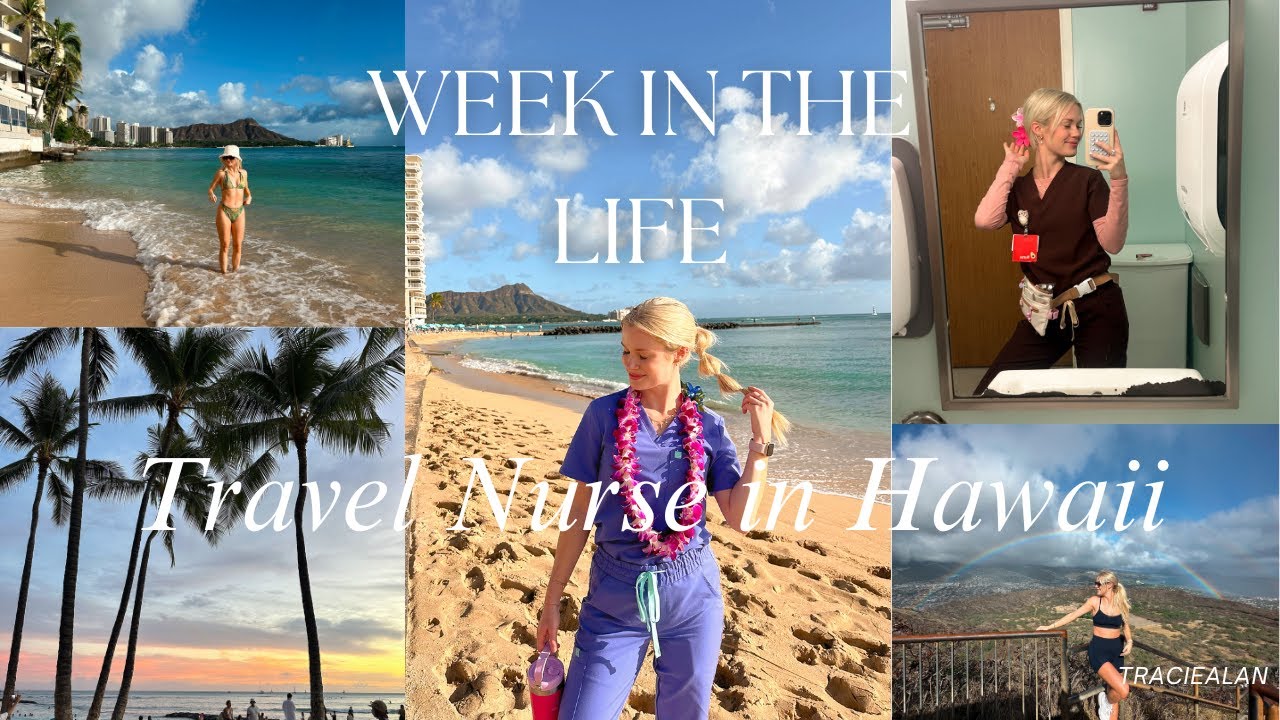 week in my life as a travel nurse in Hawaii || my first night shifts, meal preps, beach life, hiking